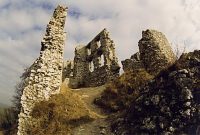 Ruiny zamku grnego /przed rozpoczciem odbudowy/, fot. Z. Bereszyski