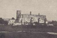 Widok zamku w XIX w.