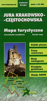 Mapa turystyczna Jura Krakowsko-Częstochowska, Top Mapa